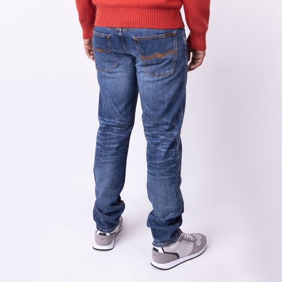 Nudie Jeans Mens Blue Solid Ollie Jean main image