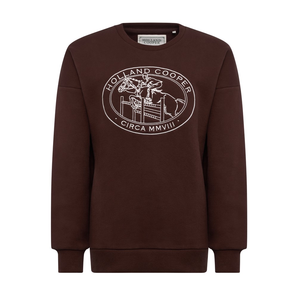 Holland Cooper Relaxed Fit Crew Neck Sweat Oxygen Clothing