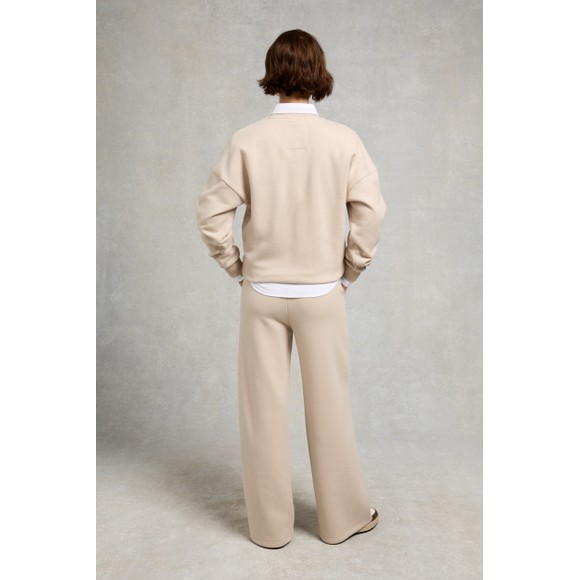 Holland Cooper Womens Beige Relaxed Fit Crew Neck Sweat main image