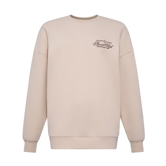 Holland Cooper Womens Beige Relaxed Fit Crew Neck Sweat main image