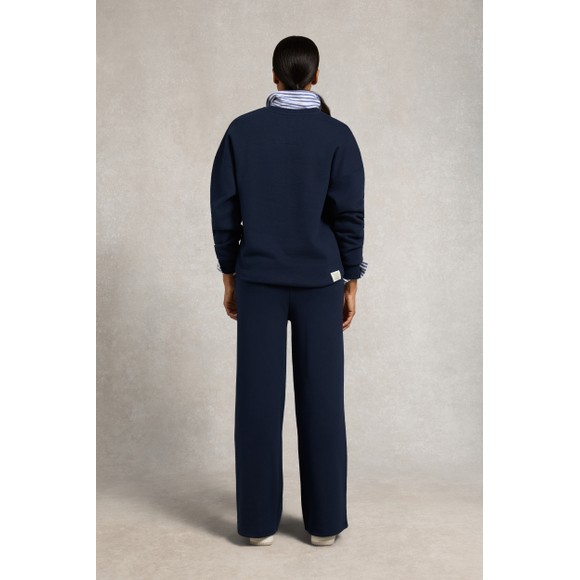Holland Cooper Womens Blue Relaxed Fit Crew Neck Sweat main image