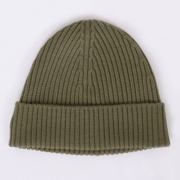 Lacoste Mens Green RB0001 Ribbed Wool Beanie main image