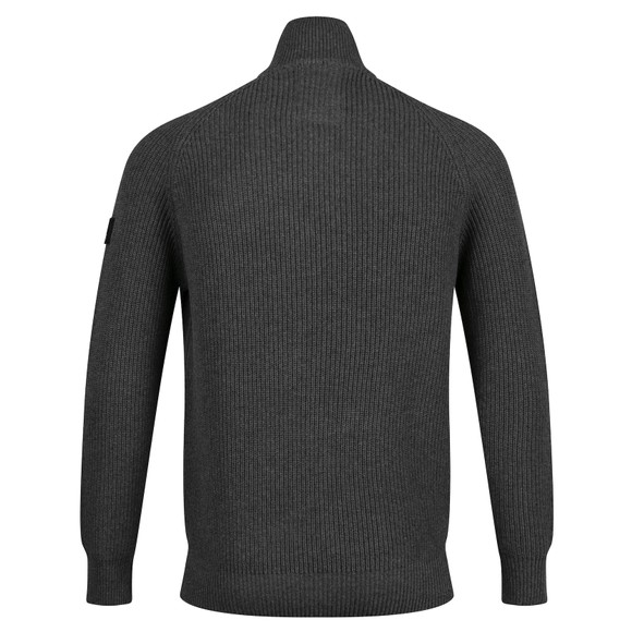Luke 1977 Mens Grey Watton 1/4 Zip Jumper main image