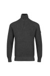 Luke 1977 Mens Grey Watton 1/4 Zip Jumper