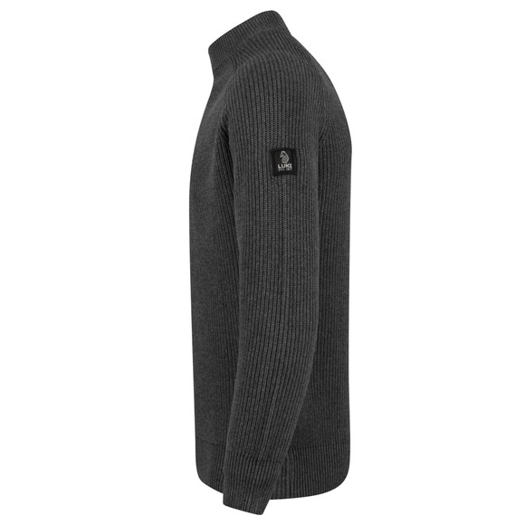 Luke 1977 Mens Grey Crew Neck Cromer Jumper