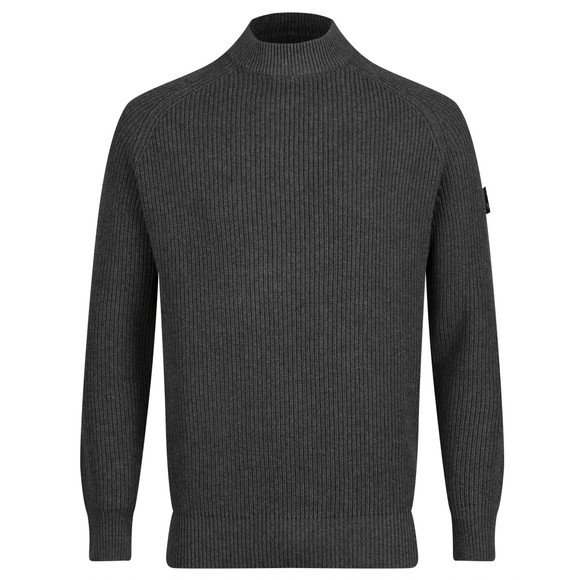 Luke 1977 Mens Grey Crew Neck Cromer Jumper