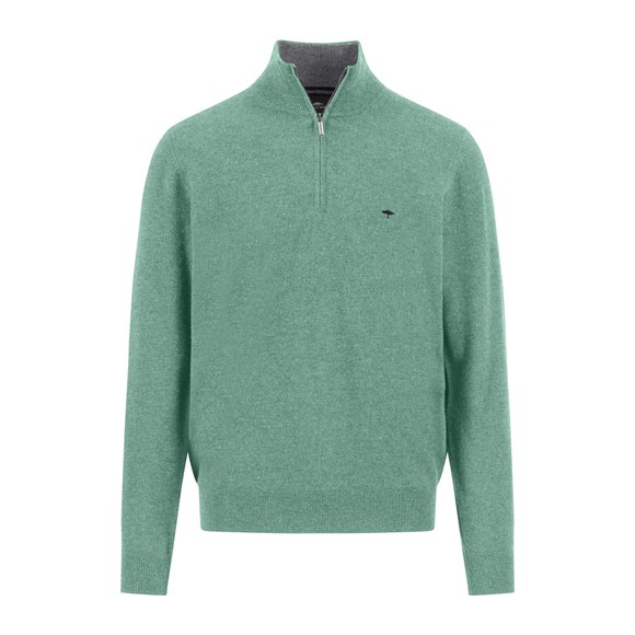 Troyer 1/4 Zip Merino Cashmere Jumper