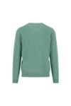 Fynch Hatton Mens Green V Neck Merino Cashmere Jumper