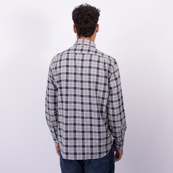 Hartford Mens Grey Woven AW25 Paul Shirt main image