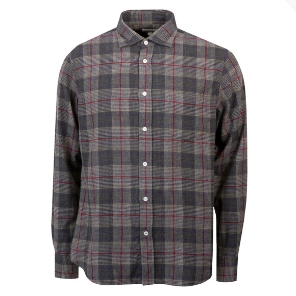 Hartford Mens Green Woven AW25 Paul Shirt main image