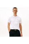 Tommy Hilfiger Mens White Small Crest Outline T-Shirt