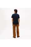 Tommy Hilfiger Mens Blue Small Crest Outline T-Shirt