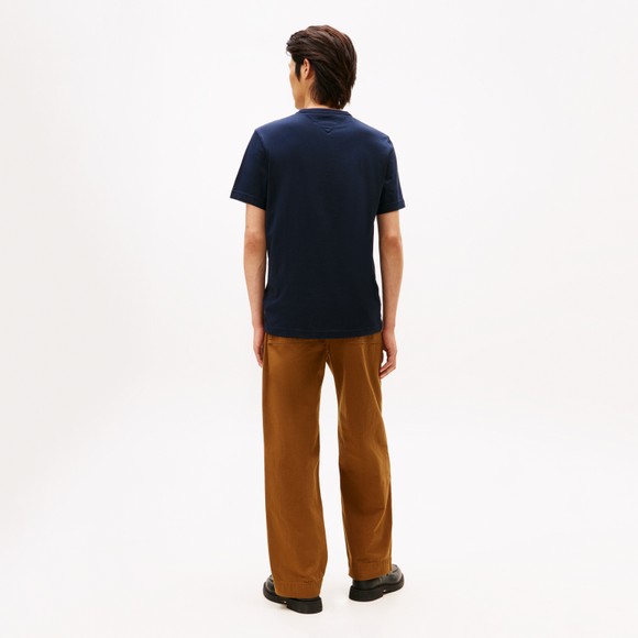 Tommy Hilfiger Mens Blue Small Crest Outline T-Shirt main image