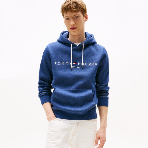 Tommy Hilfiger Mens Blue Logo Hoody main image