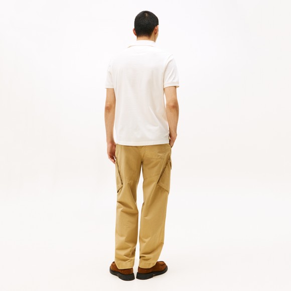 Tommy Hilfiger Mens Off-White Hidden Placket Polo Shirt main image