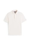 Tommy Hilfiger Mens Off-White Hidden Placket Polo Shirt