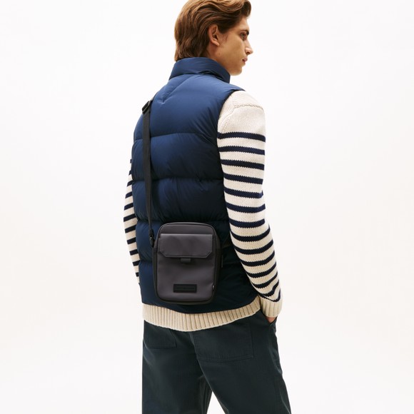 Tommy Hilfiger Mens Grey Seasonal Mini Reporter Bag main image