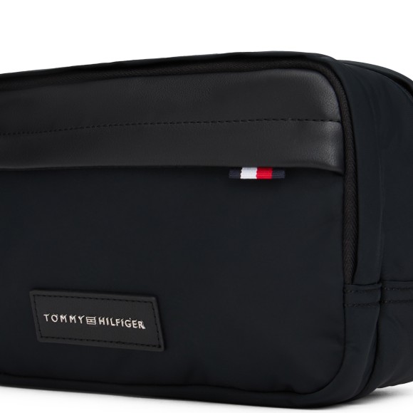 Tommy Hilfiger Mens Black Nylon Washbag main image