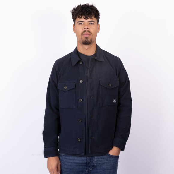PS Paul Smith Mens Blue Military Overshirt main image