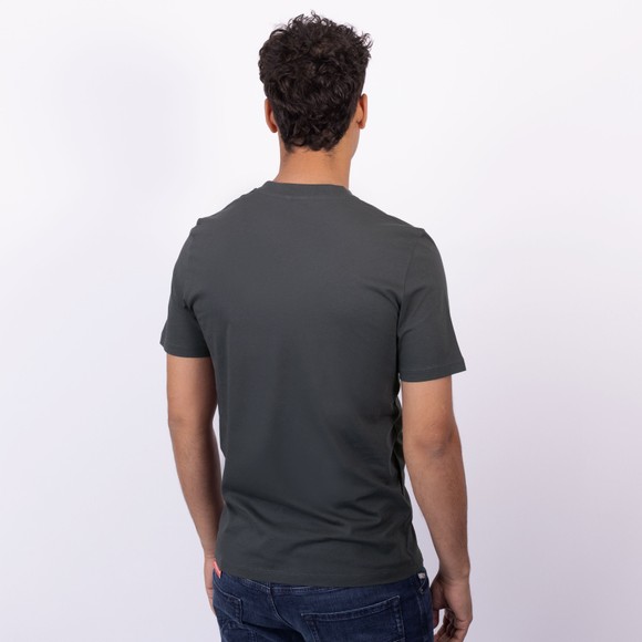 Jacob Cohen Mens Grey Giroccolo Rubber Logo T-Shirt main image
