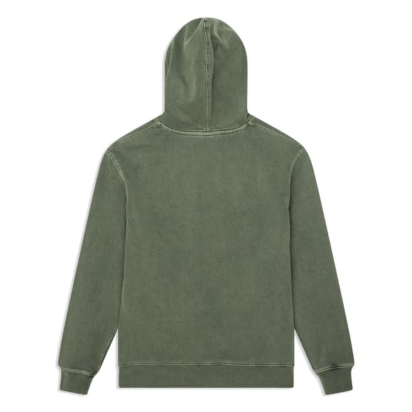 Deus Ex Machina Mens Green Shield Garment Dyed Hoody main image