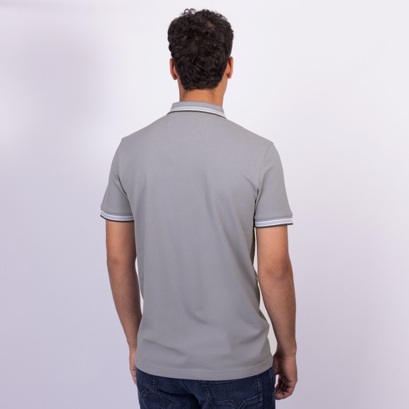 BOSS Mens Grey Athleisure Paddy Regular Fit Polo Shirt main image