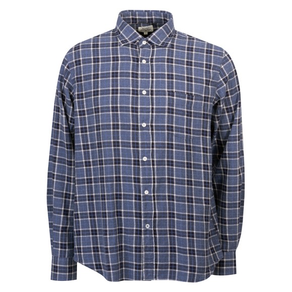 Hartford Mens Blue Woven AW25 Paul Shirt main image