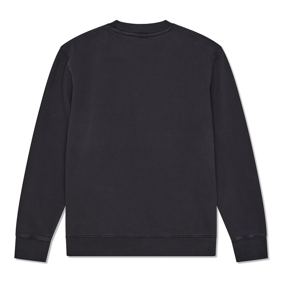 Deus Ex Machina Mens Black Shield Garment Dyed crew Sweatshirt main image