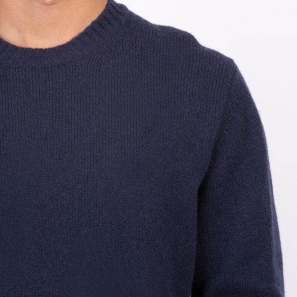 Hartford Mens Blue Shetland AW25 Crew Knit main image