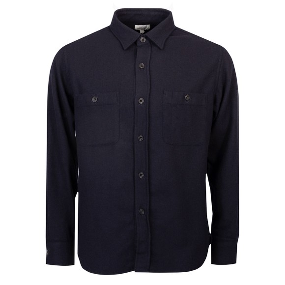 Hartford Mens Blue Woven AW25 Percey Shirt main image