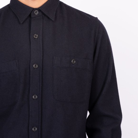 Hartford Mens Blue Woven AW25 Percey Shirt main image