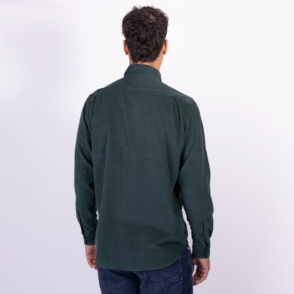 Hartford Mens Grey Paul Pat Cord Shirt main image
