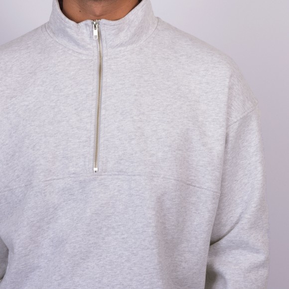 Colorful Standard Mens Grey Quarter Zip Sweatshirt main image