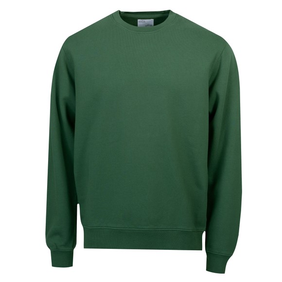 Colorful Standard Mens Green Organic Crew Sweatshirt