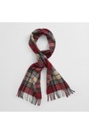 Gant Mens Red Checked Wool Scarf