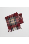 Gant Mens Red Checked Wool Scarf