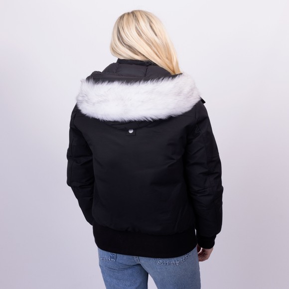 Moose Knuckles Womens Black Debbie Bomber Neoshear main image