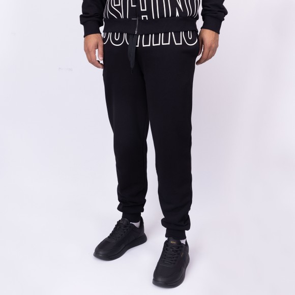 Moschino Mens Black Big Print Jogger main image