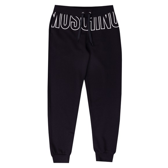 Moschino Mens Black Big Print Jogger main image