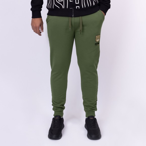 Moschino Mens Green Bear Jogger main image