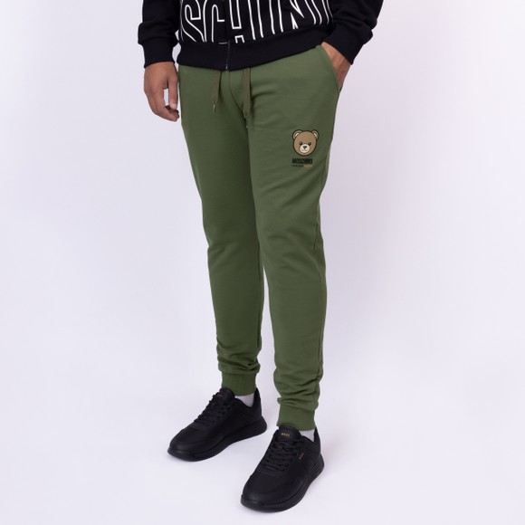 Moschino Mens Green Bear Jogger main image
