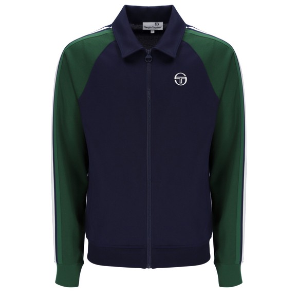 Sergio Tacchini Mens Blue Renshaw Tape Track Top