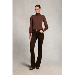Petite High Rise Flared Jean