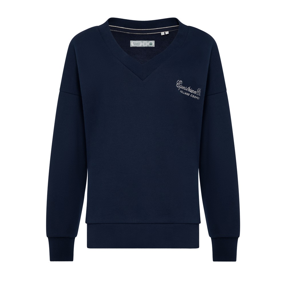 Relaxed Fit V Neck Sweat