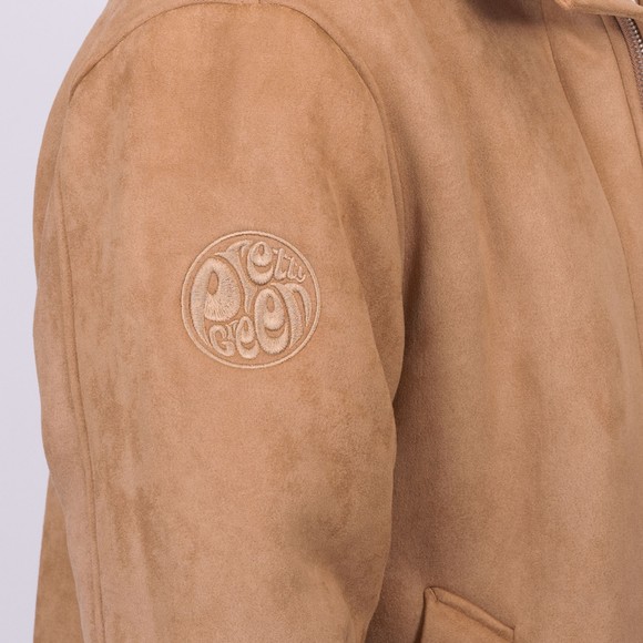 Pretty Green Mens Beige Ashcroft Flight Jacket main image