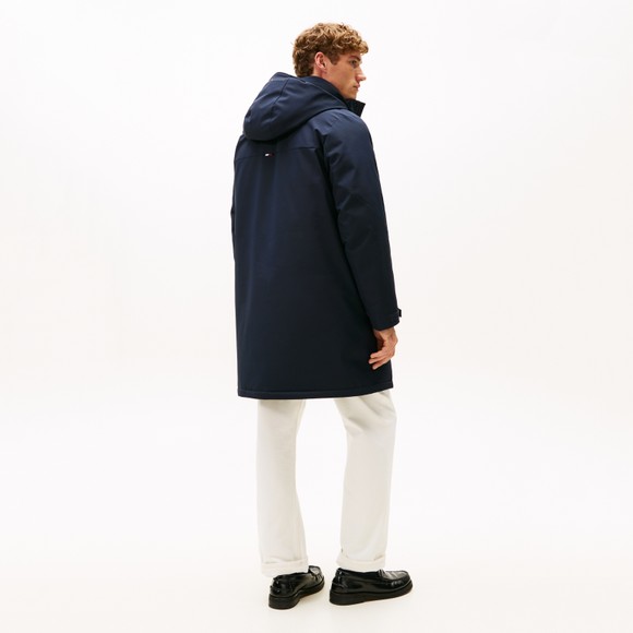 Tommy Hilfiger Mens Blue Tech Hooded Padded Parka main image
