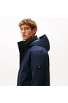 Tommy Hilfiger Mens Blue Tech Hooded Padded Parka