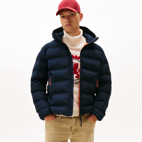 Tommy Hilfiger Mens Blue Tech Heat Sealed Jacket main image