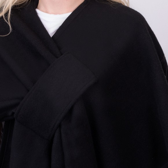 Rino & Pelle Womens Black Marwa Cape #4