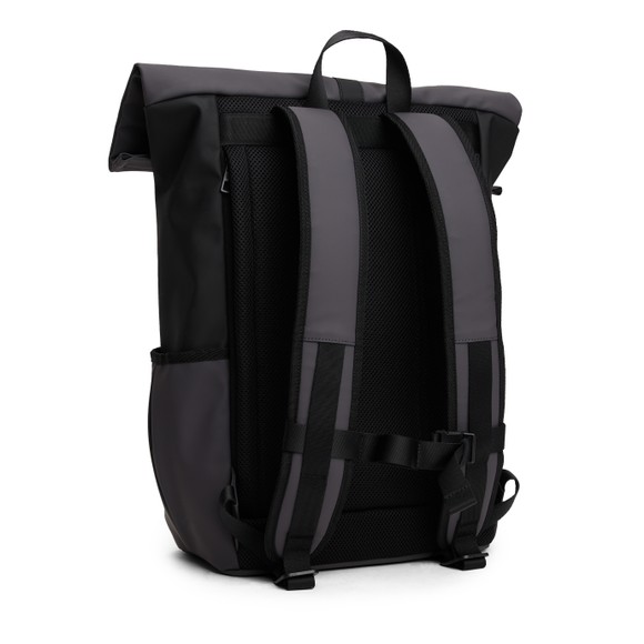 Tommy Hilfiger Mens Grey Seasonal Roll Top Backpack